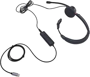 Jopwkuin Mobiltelefonheadset Slitstarkt Enkelöra Brusreducerande USB C
