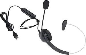 Generic Ergonomiskt Trådbundet Telefonheadset med Justerbar Mikrofonstång