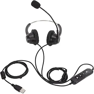 USB Business Headset Brusreducerande Mikrofon