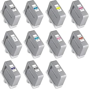 PFI-3300 for C-AON-patron 330ML 1 st Fullpigmentbläck for C-aon PRO 4600 6600 2600 GP-4600S PFI 3300-kompatibel(蓝色)