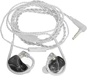 Pongnas DQ6 Trådbundna HiFi Stereohörlurar med Löstagbar Kabel för Spel och Musik, Stilig Brusreducerande Design