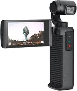 HIJYMNZPQ Pocket Gimbal Camera Supervidvinkel stor skärm