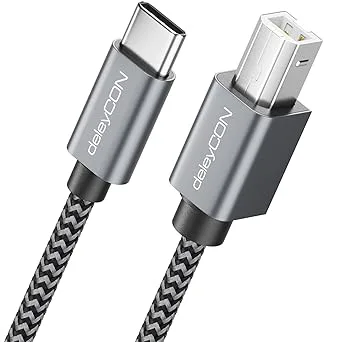 deleyCON 0,5m USB C 2.0 Skrivarkabel
