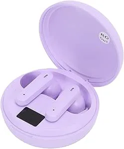 Bewinner Bluetooth 6.0-Hörlurar True Wireless Stereo, 38H Lång Batteritid med Laddningsfodral, 13 Mm Drivrutin Intelligent Brusreducering IPX5 Vattentäta Hörlurar för Sportresor Daglig