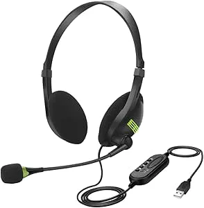 Zolynx USB-Headset med Kabel med Mikrofonbrusreducerande Kontroll