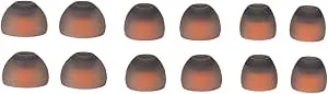 Zunate Mjuka öronsnäckor i Silikon Hög Ljudkvalitet Ergonomisk Design för X4 X3 X2 X Hörlurar, 12 St, Långvarig Komfort