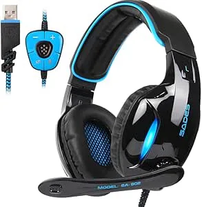 Proaustin Stereo Gaming Headset 7.1 USB Surround