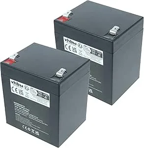 vhbw 2 x batteri ersättning för APC RBC44, RBC43, RBC140
