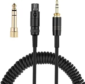 Bare koppar fjäderkabel kompatibel med K240 K141 K271 K702 K712 för XLR-hörlursmodeller 1,5 m längd