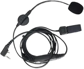 Bärbart K-head tvåstifts handsfree-headset