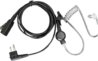 2-stifts M-typ dold akustikrör Mic PTT-headset