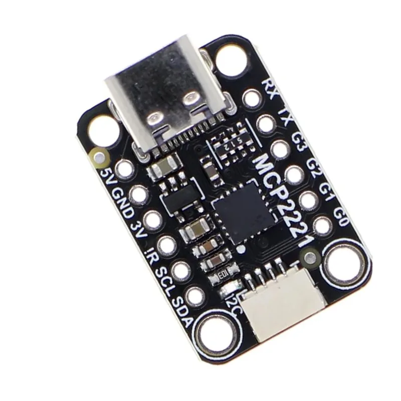 Oumefar USB Till GPIO ADC I2C Konverteringsmodul Kraftfull Signalprocessor för Stemma QT-sensorer Passar Till Qwiic