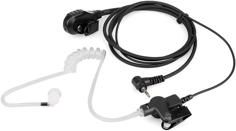 2 st One-Pin,5 mm luftakustiskt rör hörlur