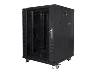 Lanberg - Rack skåp - svart, RAL 9004 - 15U - 19"