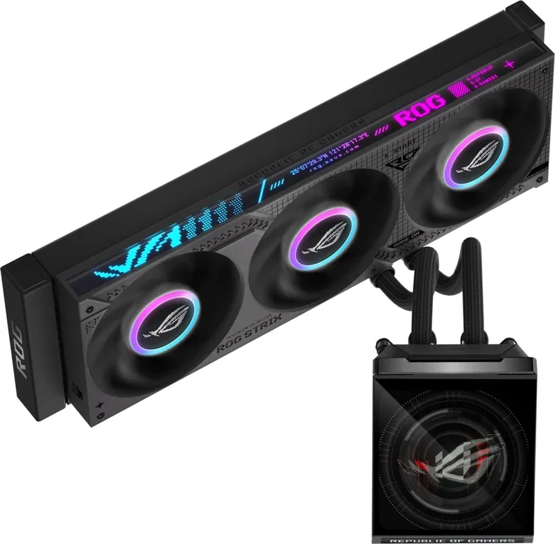 ASUS ROG Strix SLC IV 360 A-RGB LCD Svart