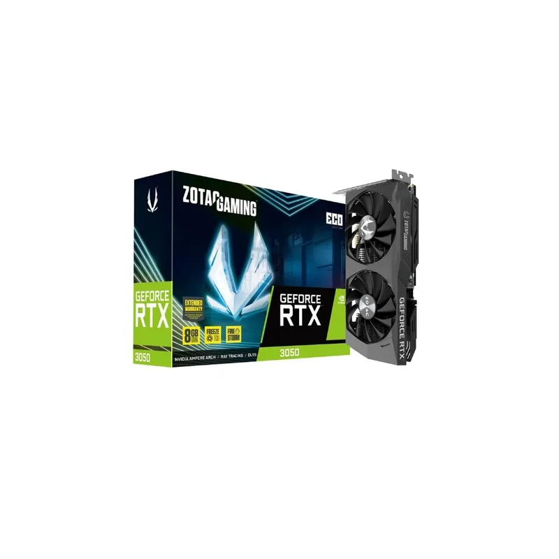 ZOTAC GAMING GeForce RTX 3050 ECO Grafikkort – 8GB GDDR6