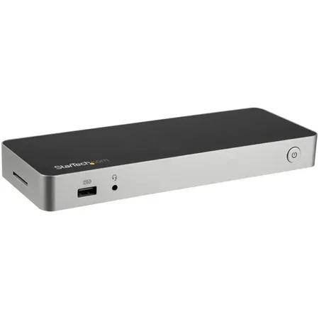 StarTech.com USB C Dock, Dual Monitor HDMI & DisplayPort 4K 30Hz, USB Type-C Laptop Docking Station