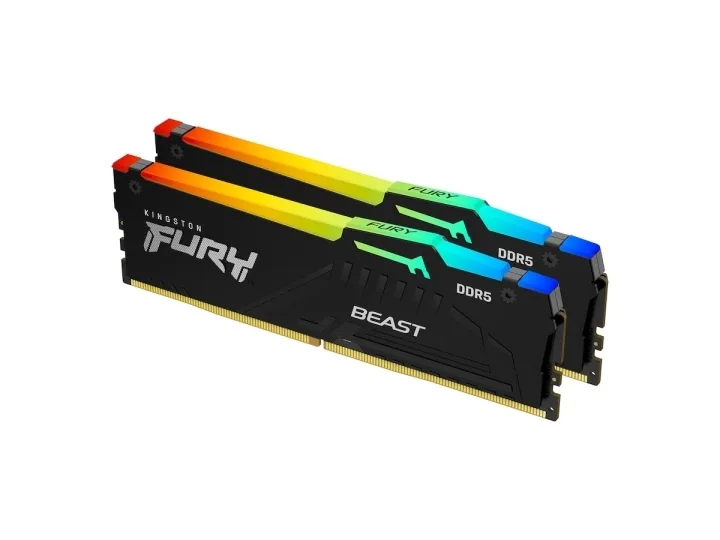 Kingston Fury Beast RGB KF556C36BBEAK2-32 32GB (16GB x2) DDR5 5600MT/s Non ECC DIMM