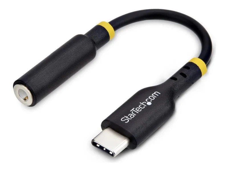StarTech.com USB-C Audio Adapter to 3.5mm TRRS Jack, Headphone Aux Dongle