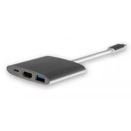 INSMAT ACCESSORIES Insmat 133-1028 dockingstation USB 3.2 Gen 1 (3.1 Gen 1) Type-C Sølv