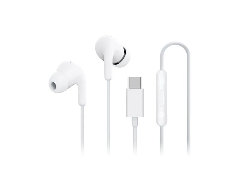 Xiaomi mi In-Ear hörlurar Headset USB-C Vit