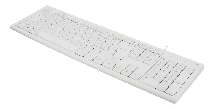 DELTACO Tangentbord, nordisk layout, USB, 1,1m kabel, vit