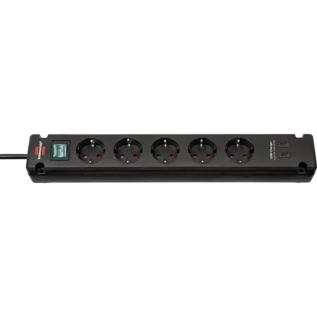 Brennenstuhl Steckdosenleiste Bremounta 5fach+USB-C schwarz