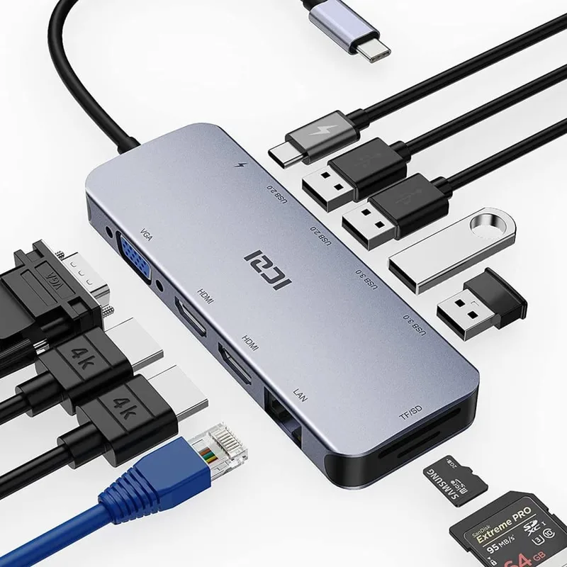 NÖRDIC 1 till 11 USB-C dockingsstation