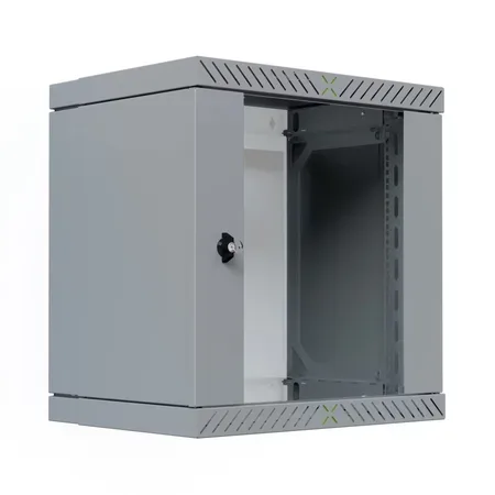 EFB 19" WandgehÃ¤use X-Rack mit GlastÃ¼r 400-600mm 12HE grau