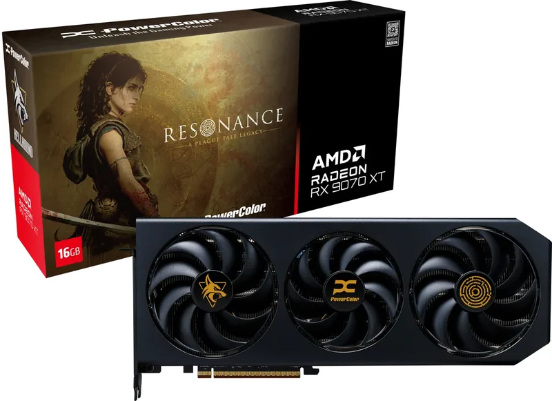 PowerColor Radeon RX 9070 XT 16GB Hellhound Resonance Edition
