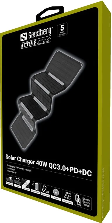 Sandberg 40W solcellsladdare