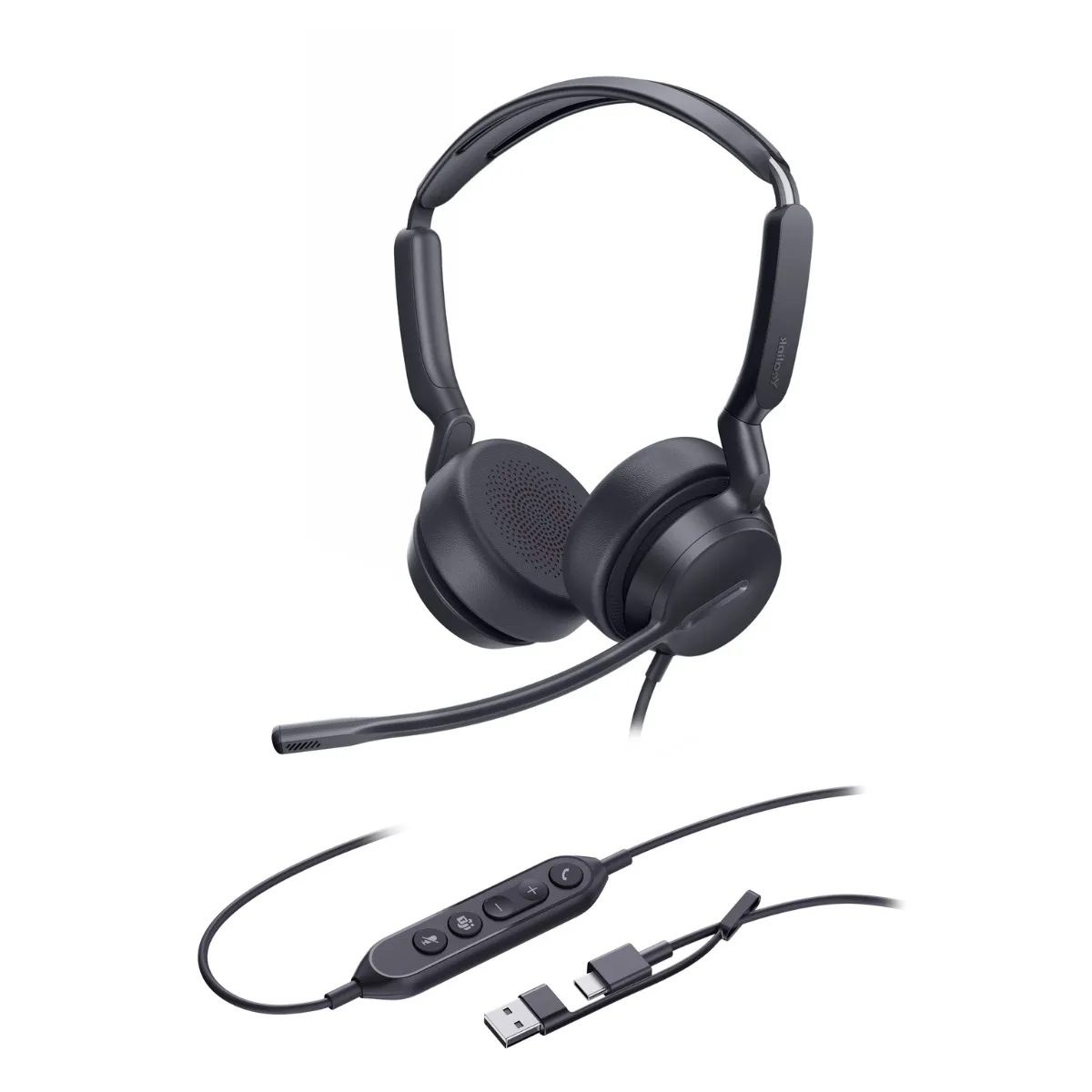 Yealink UH46 Dual Teams USB-C/A professionellt USB-trådbundet headset