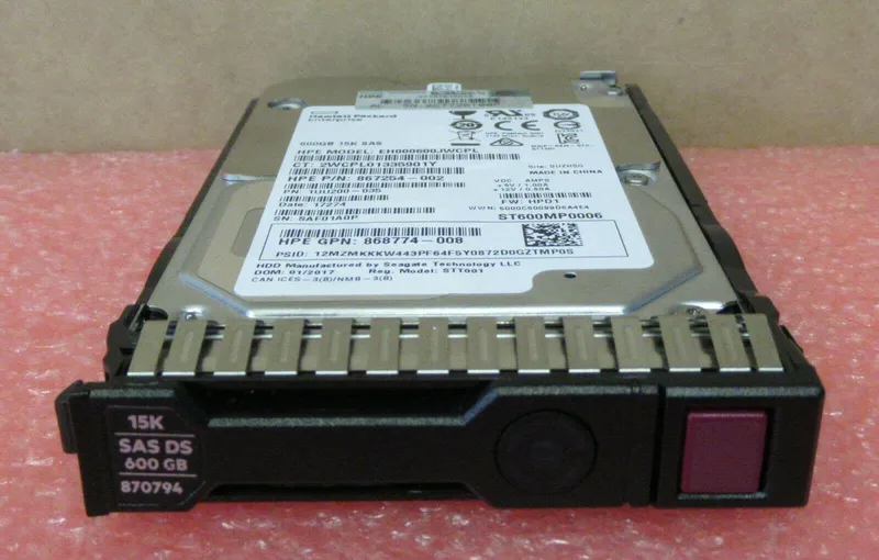 Ny 870794-001 870757-B21 600GB 12G SAS 15K