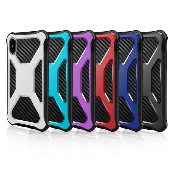 OEM Carbon Fiber Texture 2-in-1 mobilskal med