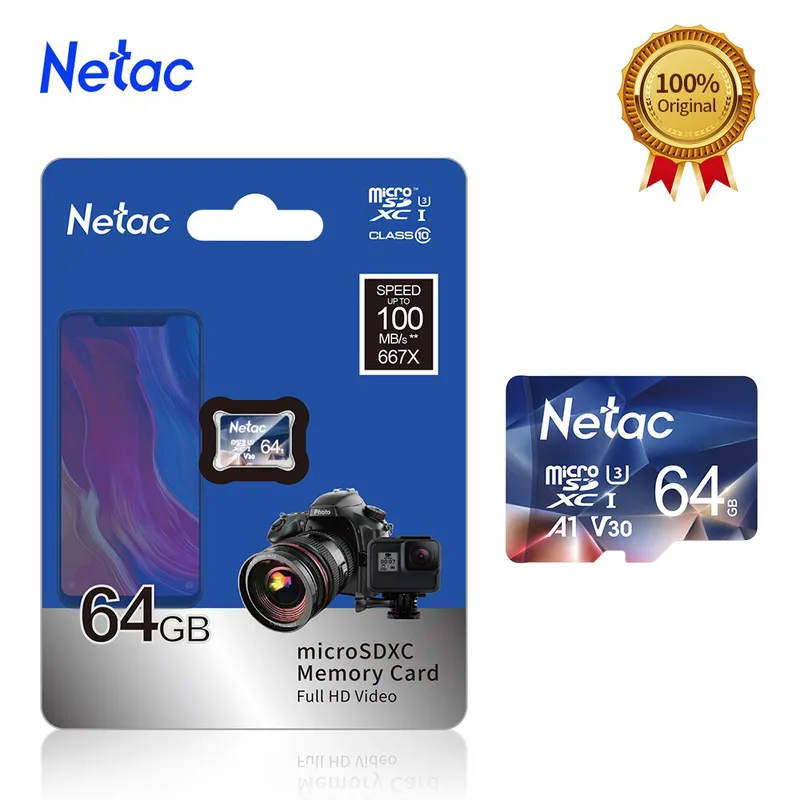 Netac 64 GB MicroSDXC-minneskort
