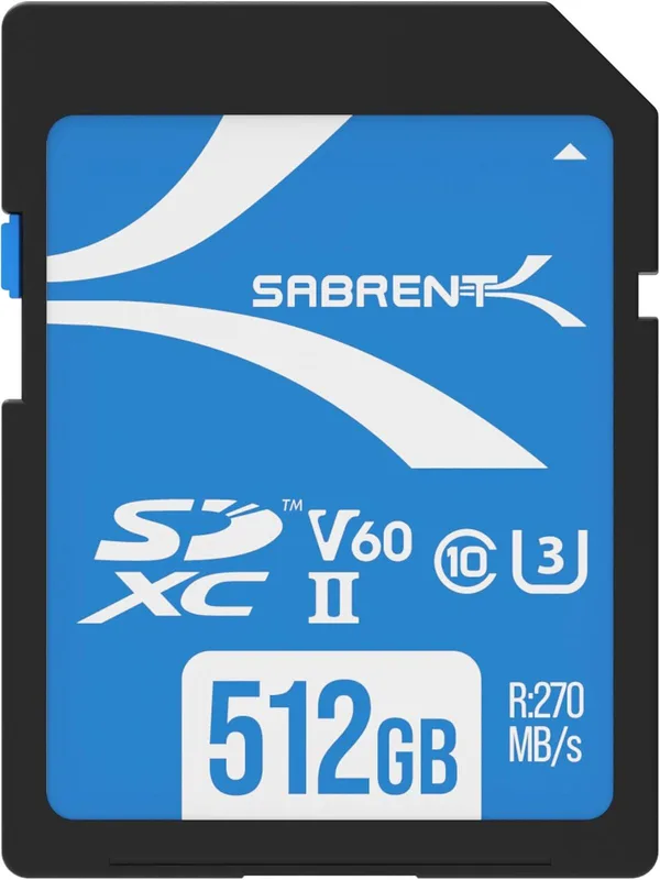 SABRENT Rocket V60 512GB SD UHS-II minneskort