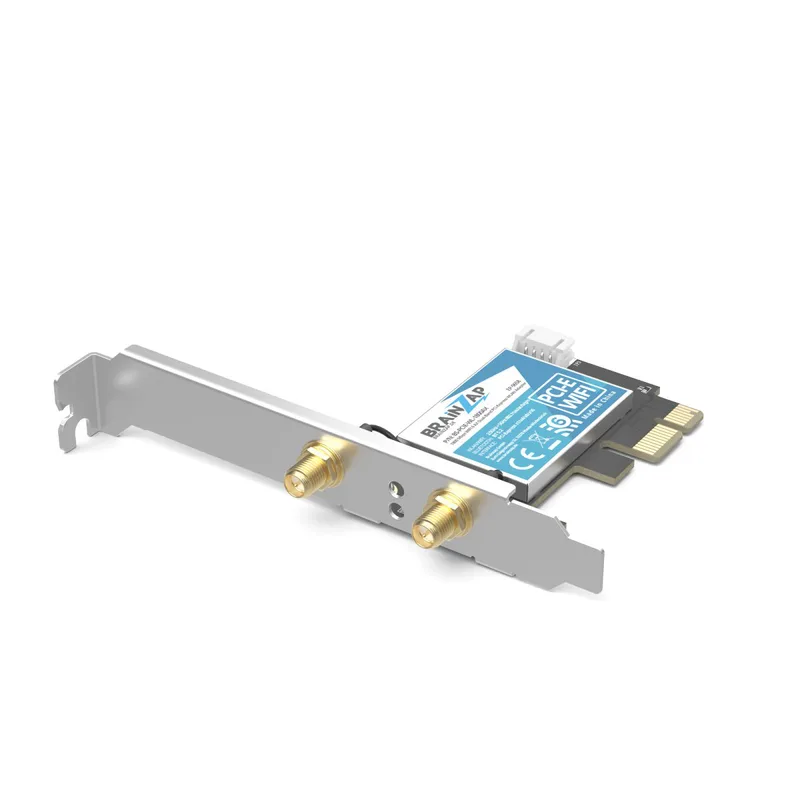 BRAINZAP 1 800 Mbit/s PCIe PCI-Express WLAN-kort WiFi 6