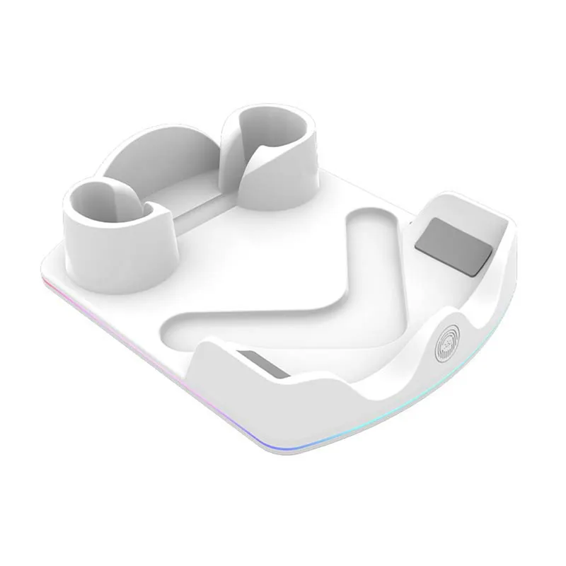 Naroote Smart Glasses Laddningsdocka, 360 RGB Light Charging Station, Laddningsbas med Inbyggd Spänningsregulator och PTC-skydd, för Meta RW4008, RW40