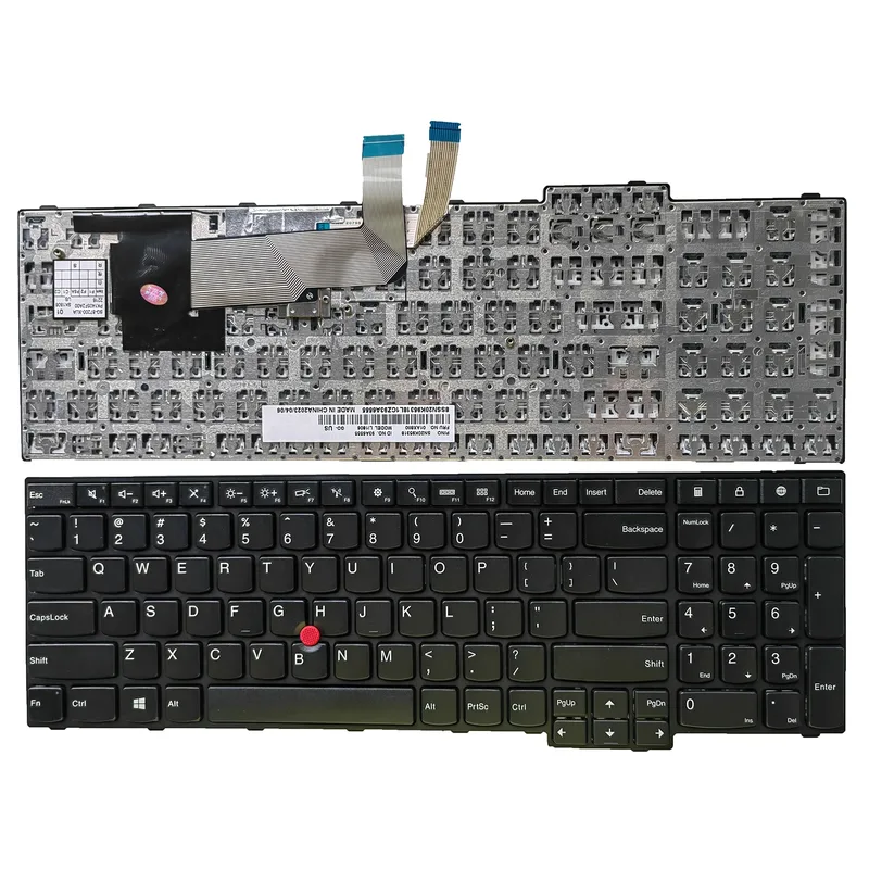 ersättning danskt icke-bakgrundsbelyst tangentbord för Lenovo Thinkpad E550 E560 E560c