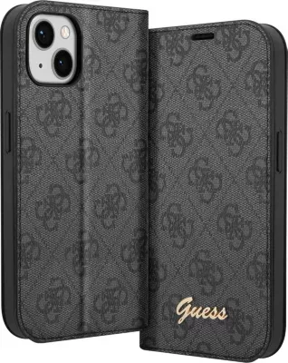Guess iPhone 14 Fodral 4G Logo Svart