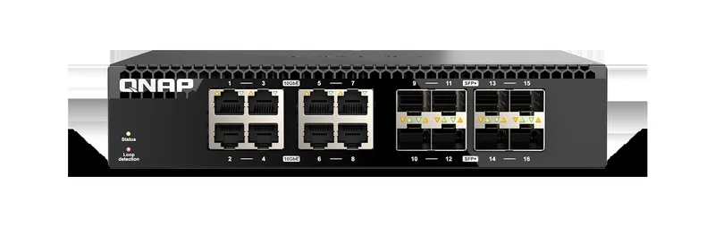 QSW-3216R-8S8T halvbredd rackmonterad 16-port 10GbE