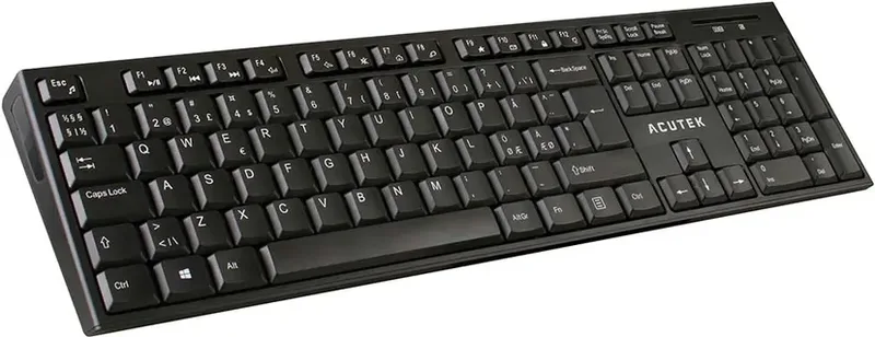 Acutek AK-200WL tangentbord RF Trådlös QWERTY Nordic