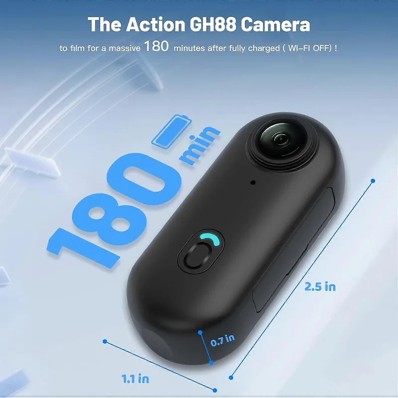 Tumkamera - 1080P vattentät action kroppskamera