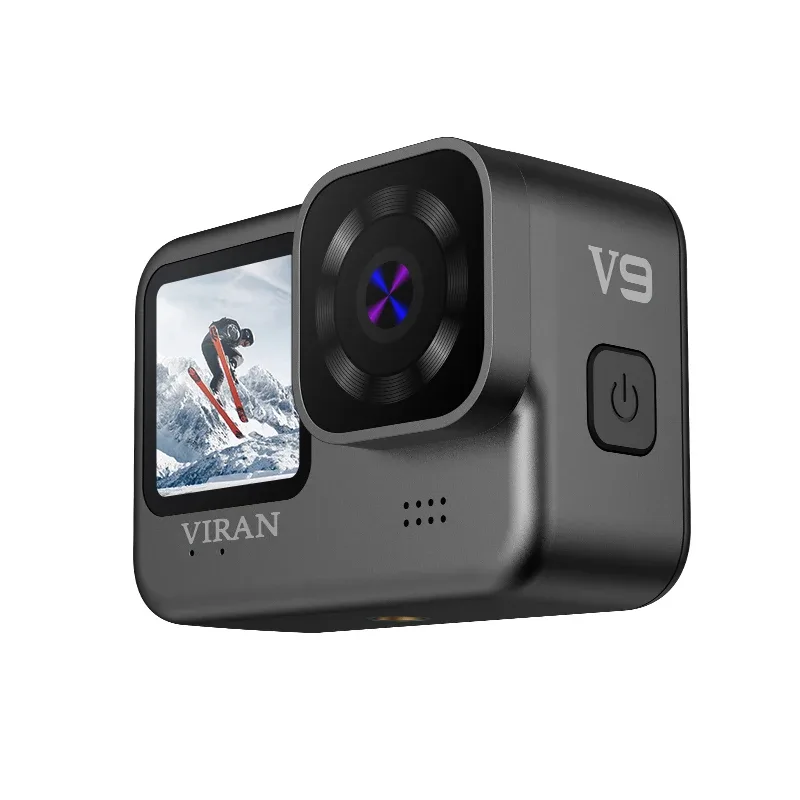 Actionkamera 4K/60FPS WiFi Anti Shake Action Camera V9 Med Fjärrkontrollskärm Vattentät Vidvinkelsportkamera