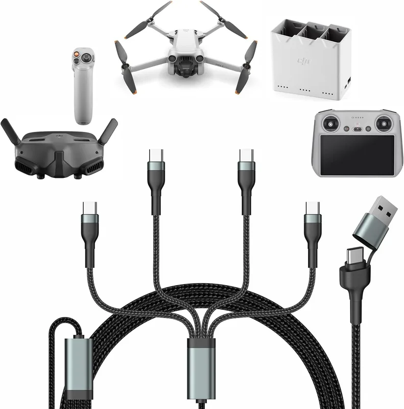 9,4 cm Micro AB till USB C-fjärrkontrollkabel för DJI Mini SE