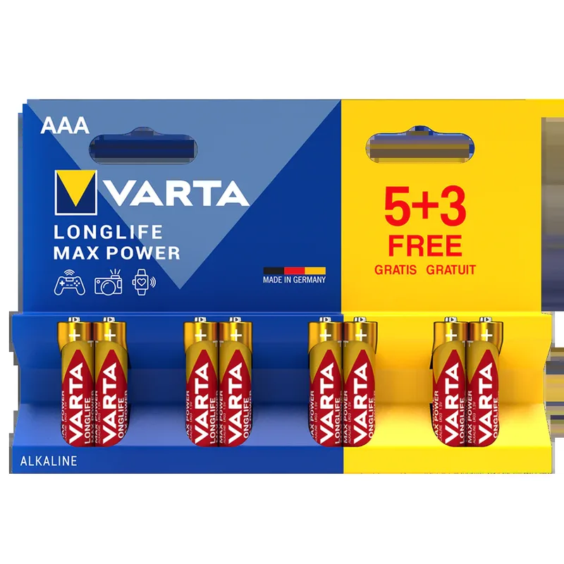 Varta Longlife Max Power AAA 8-pack (B)
