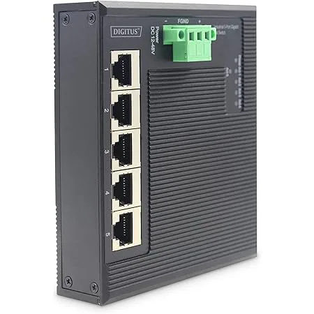 DIGITUS Nätverksswitch 5-Port Gigabit Ethernet