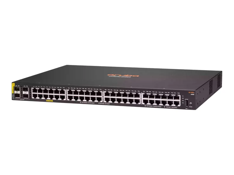 HPE Aruba 6100 48G Class4 PoE 4SFP+ 370W Switch Europe