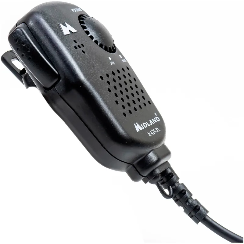 Mikrofon/högtalare, 2 stift L-anslutning – MA26-XL – MIDLAND C515.05
