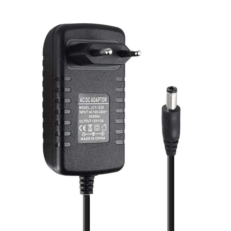12V 3A Nätadapter Universaltransformator